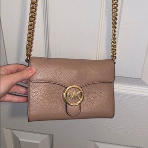 Michael Kors light pink wallet crossbody